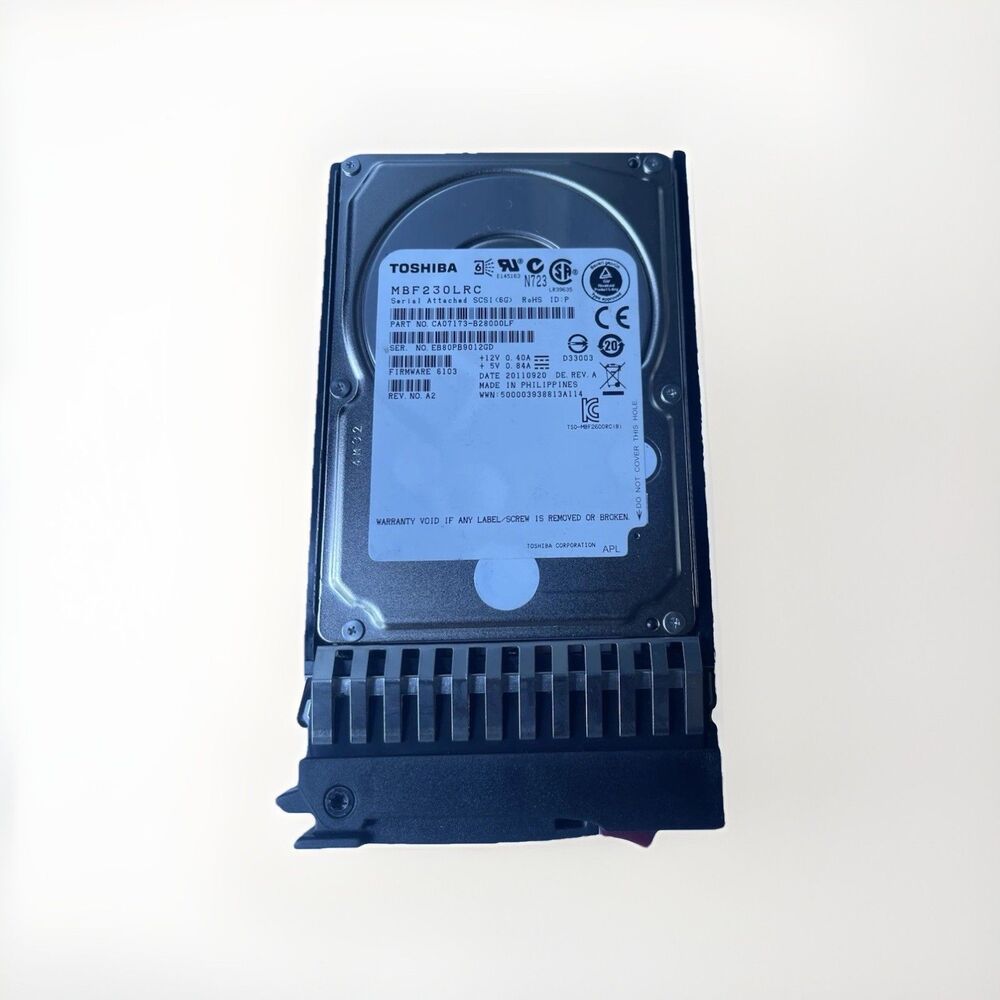 Toshiba 300GB Internal 10000RPM 2.5" (MBF230LRC) HDD